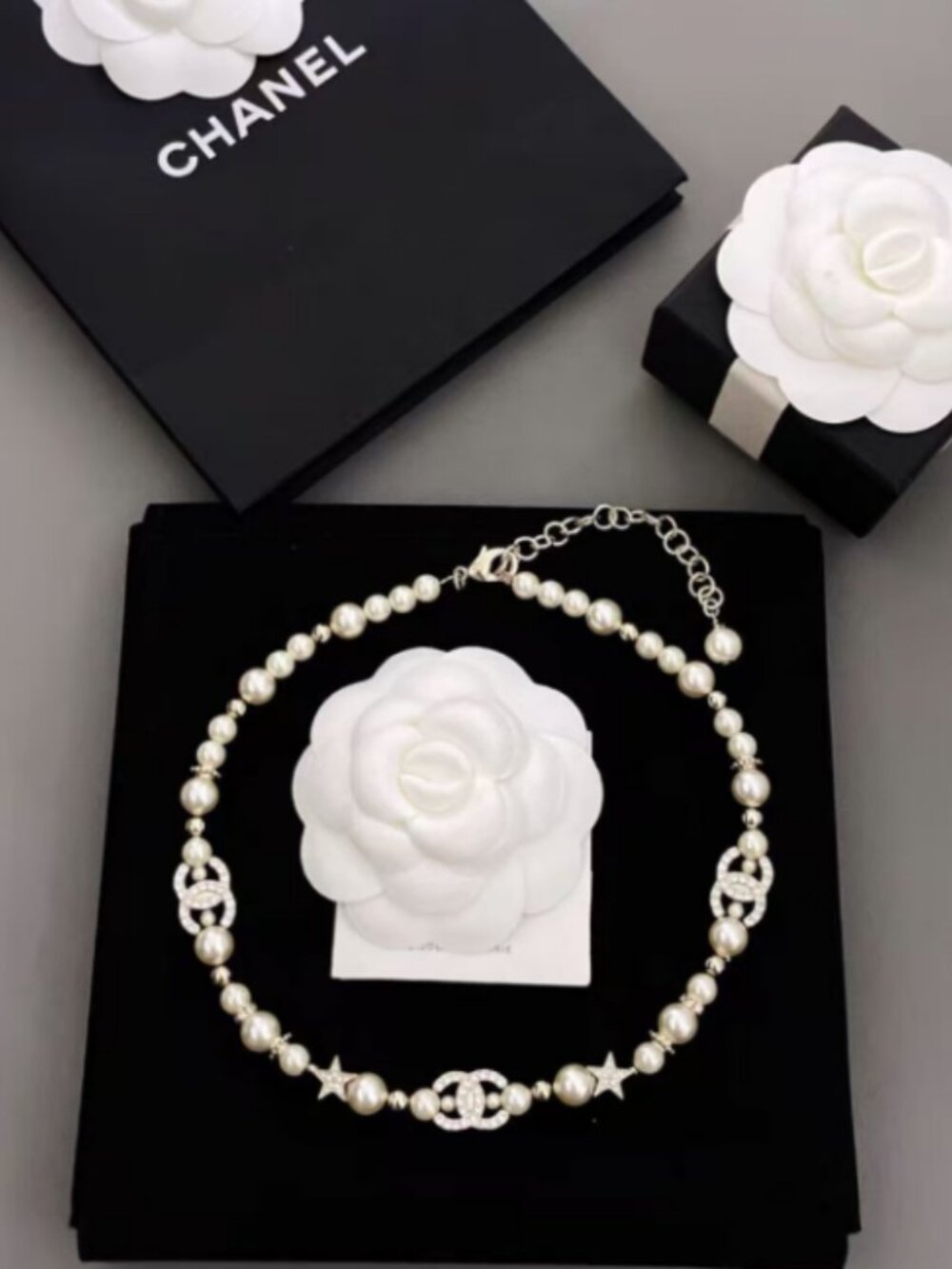 Chanel Pearl & Star Choker
